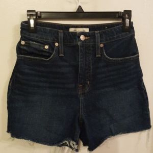 Madewell denim high rise curvy shorts